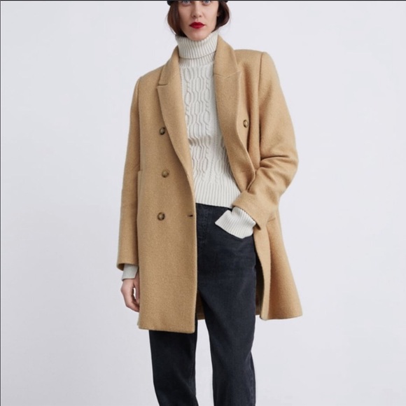 zara camel overcoat